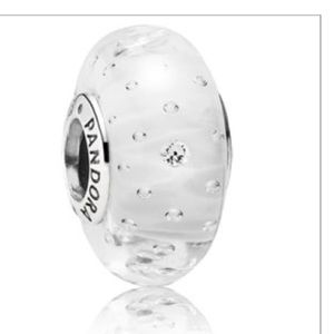 Authentic Retired Clear Effervescence Murano Glass